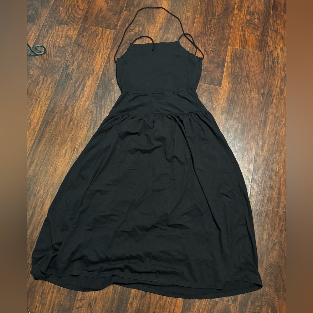 FREE PEOPLE Julietta Midi Elegant Black Maxi Dress XS Nwt - Picture 5 of 9